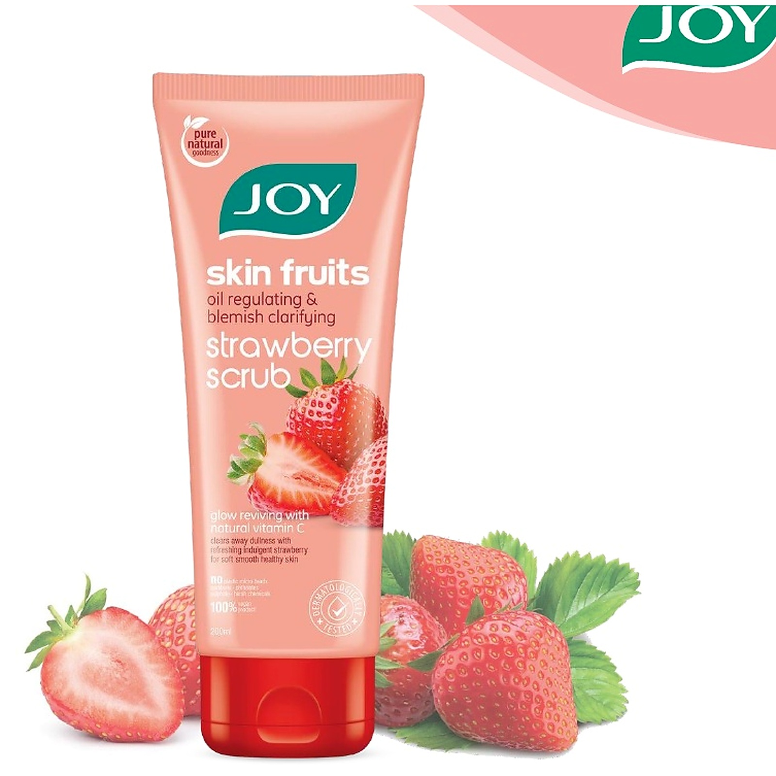 Joy Strawberry Oil Regulating & Blemish Clarifying Scrub — Joy at Shop with Tamara