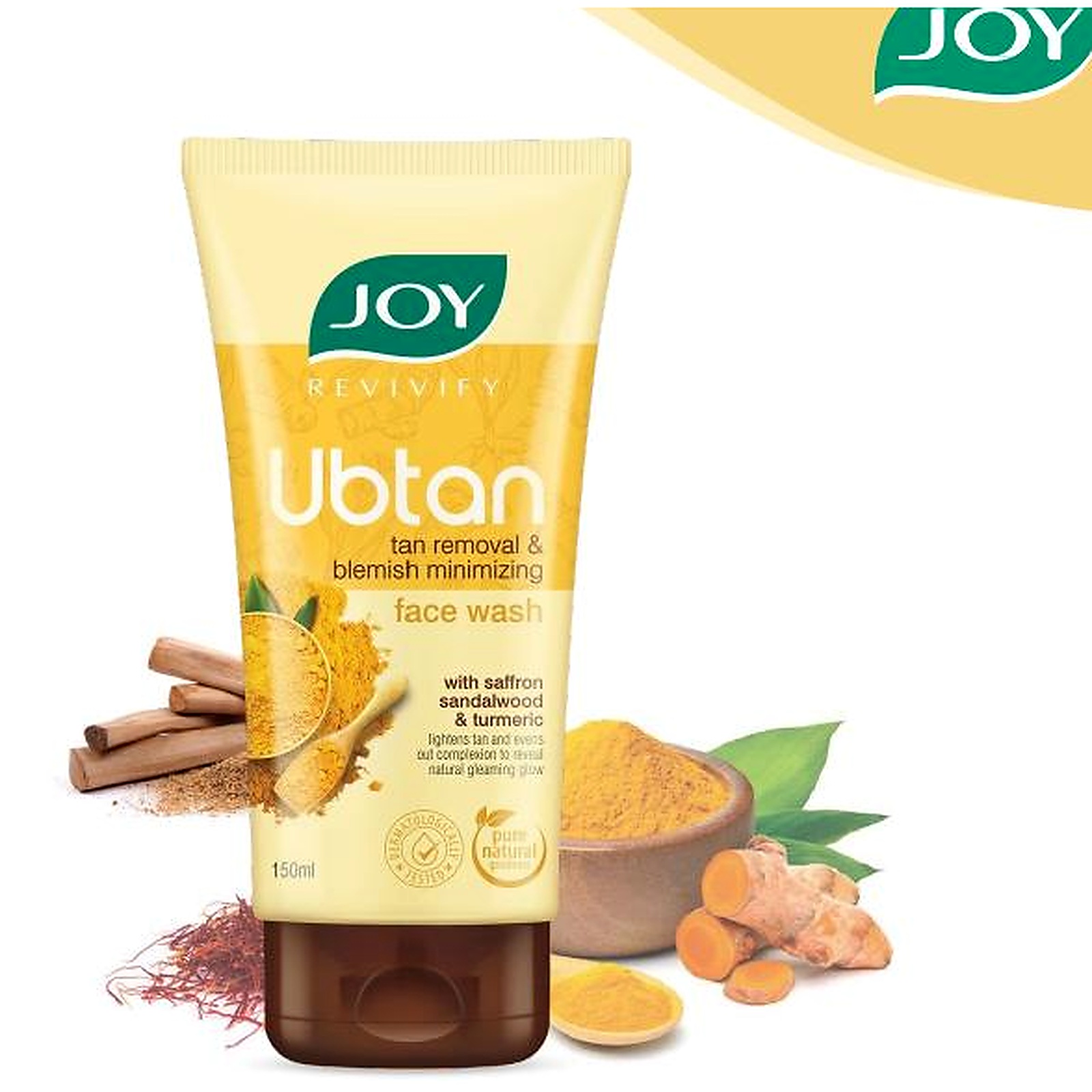 Joy Ubtan Tan Removal & Blemish Minimizing Face Wash — Joy at Shop with Tamara