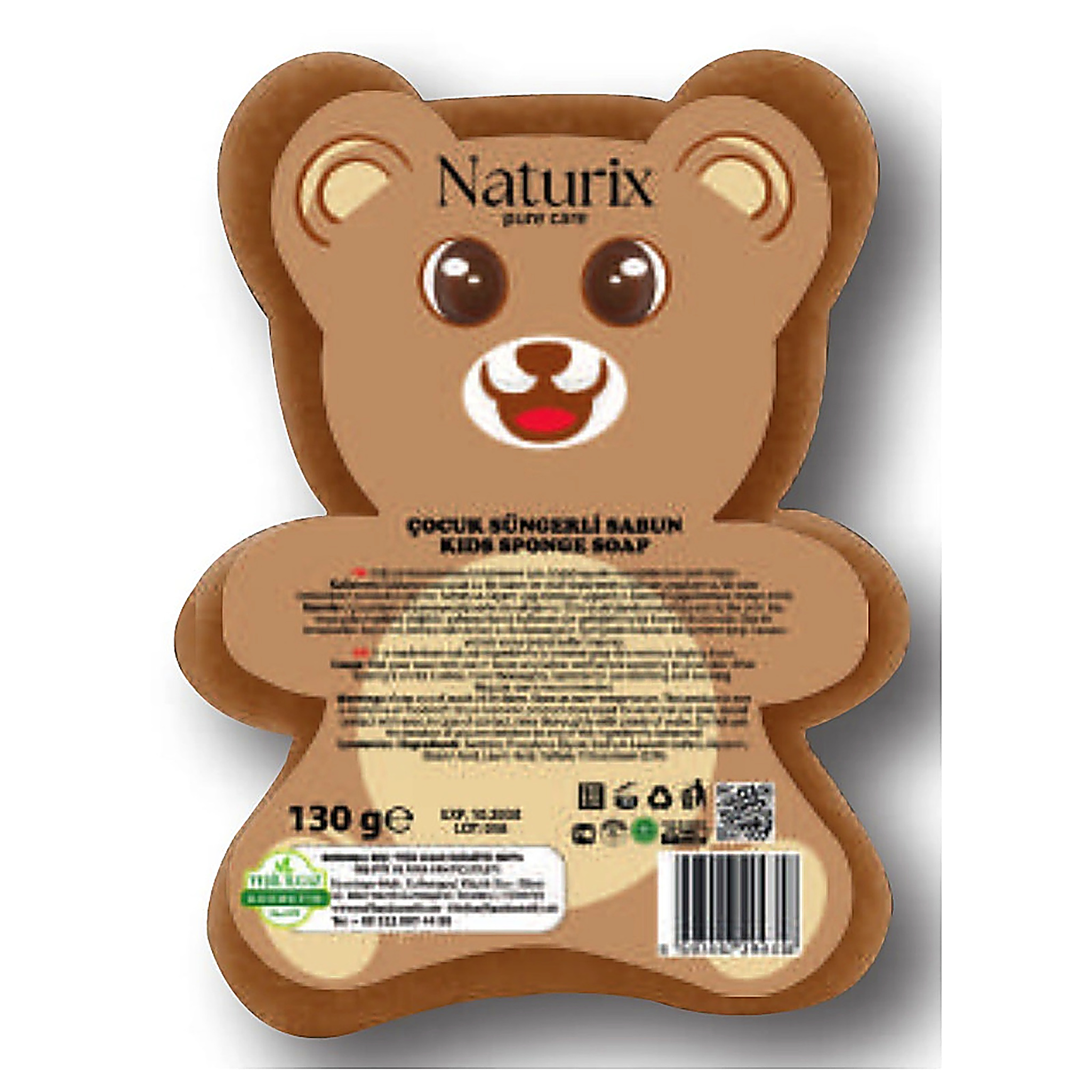 Kids Sponge Soap — Teddy Bear — Soaps at Shop with Tamara
