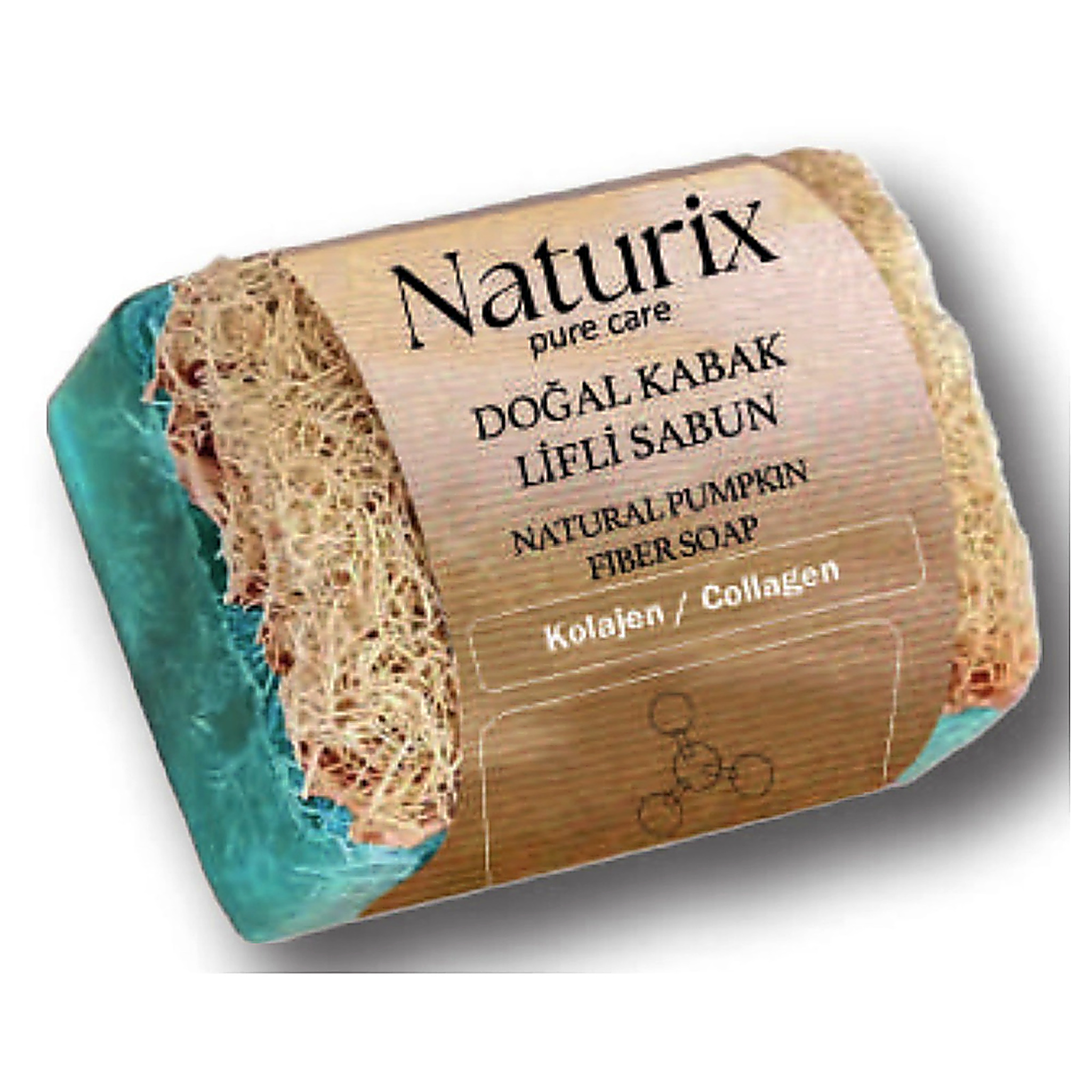 Pumpkin Fibre Loofah Soap — Collagen — Soaps at Shop with Tamara