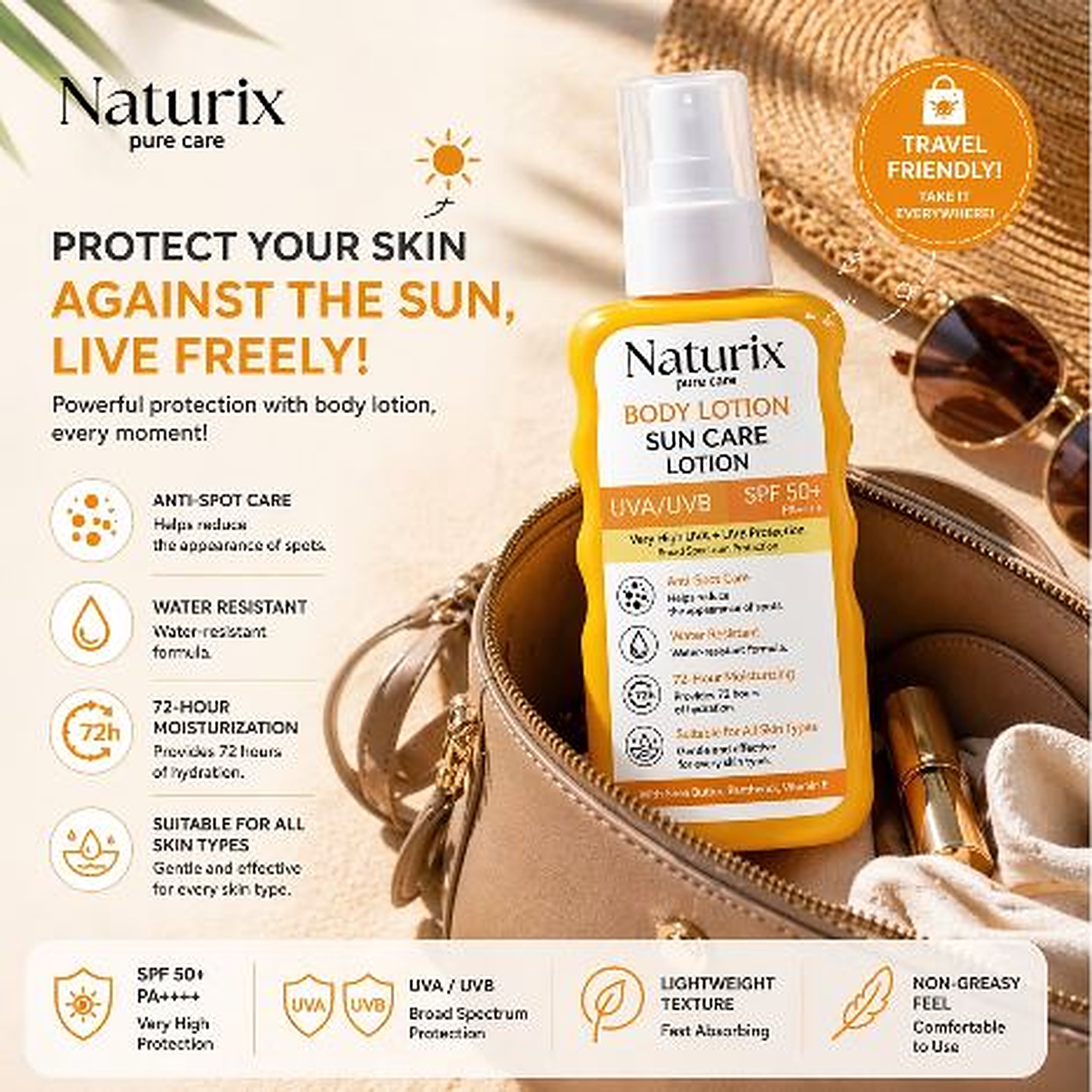 Naturix Sun Care Body Lotion SPF 50+ — Skincare at Shop with Tamara