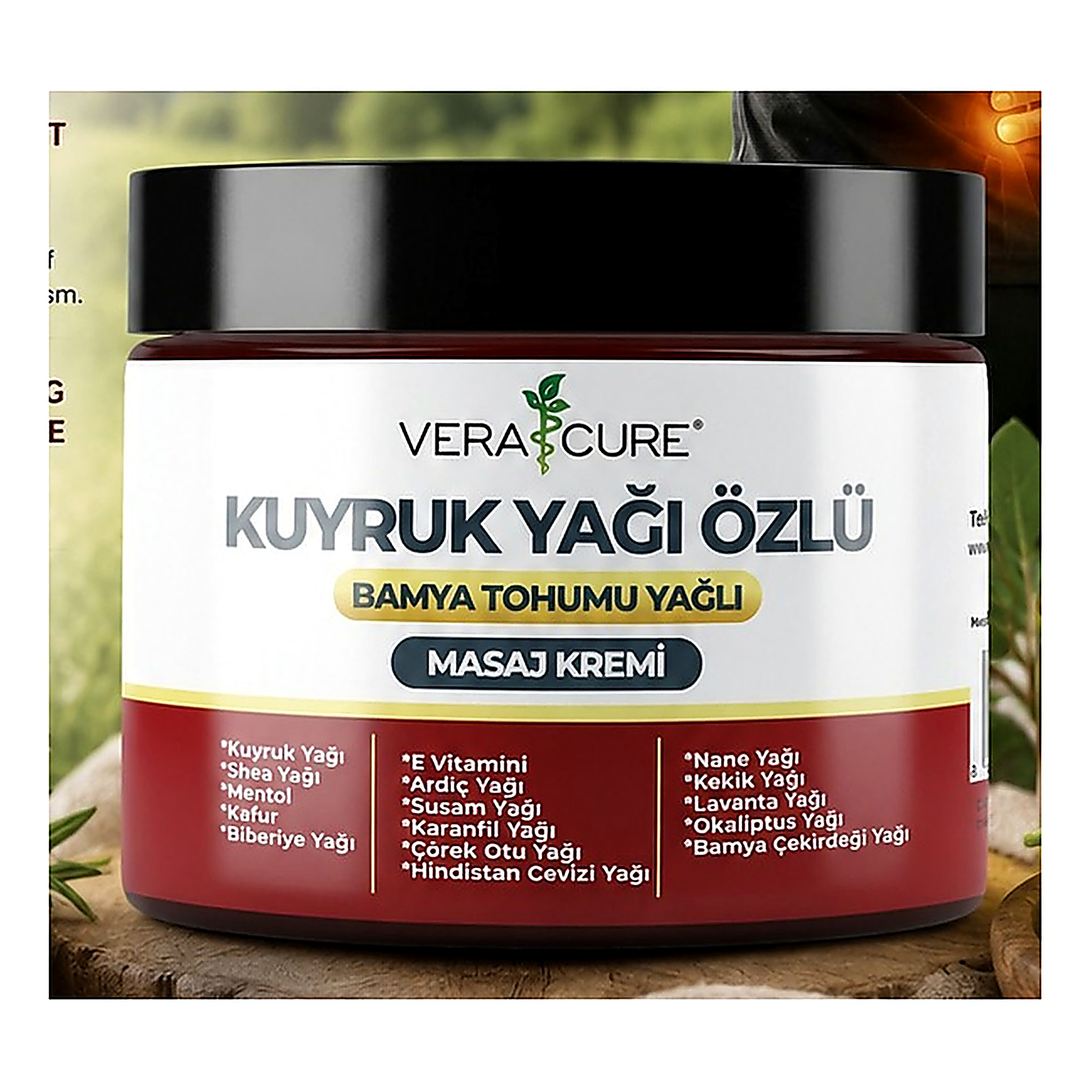 Vera Cure Tail Fat & Okra Seed Massage Cream — Body Care at Shop with Tamara