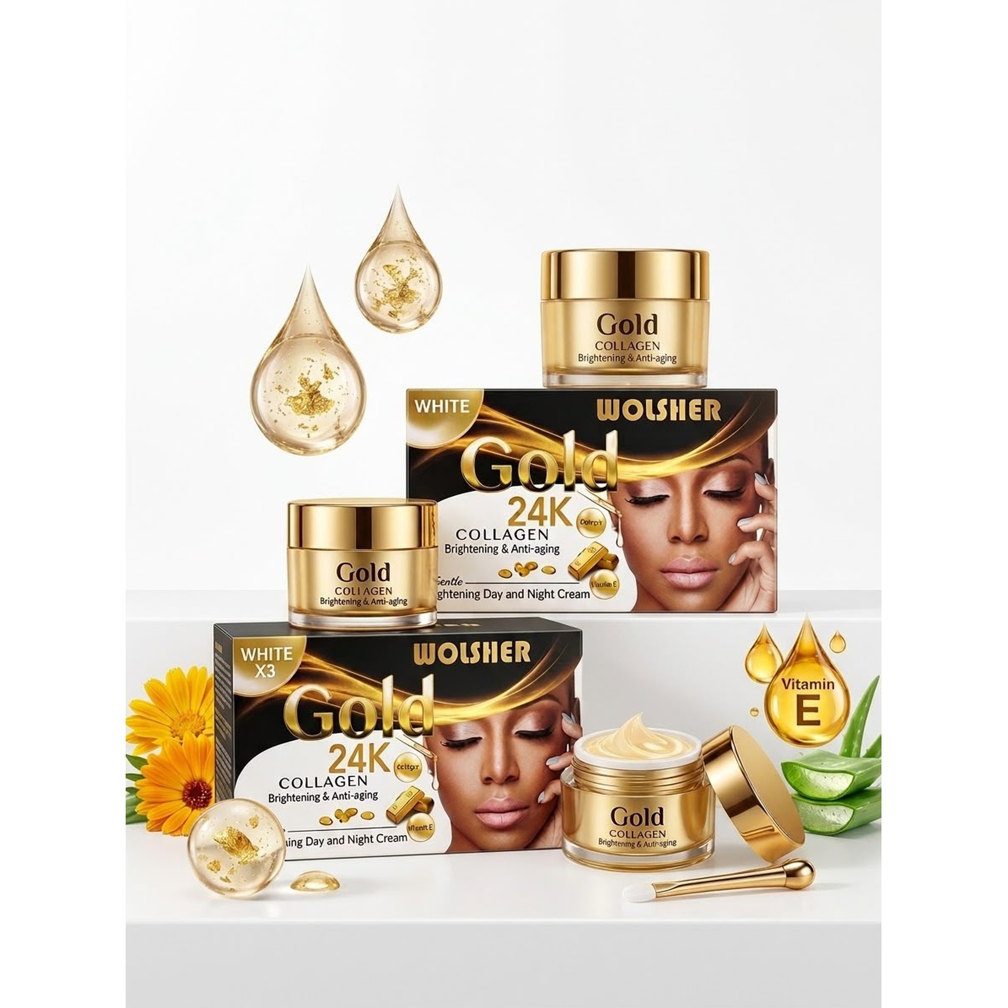 Wolsher Gold 24K Collagen Day & Night Cream — Wolsher at Shop with Tamara