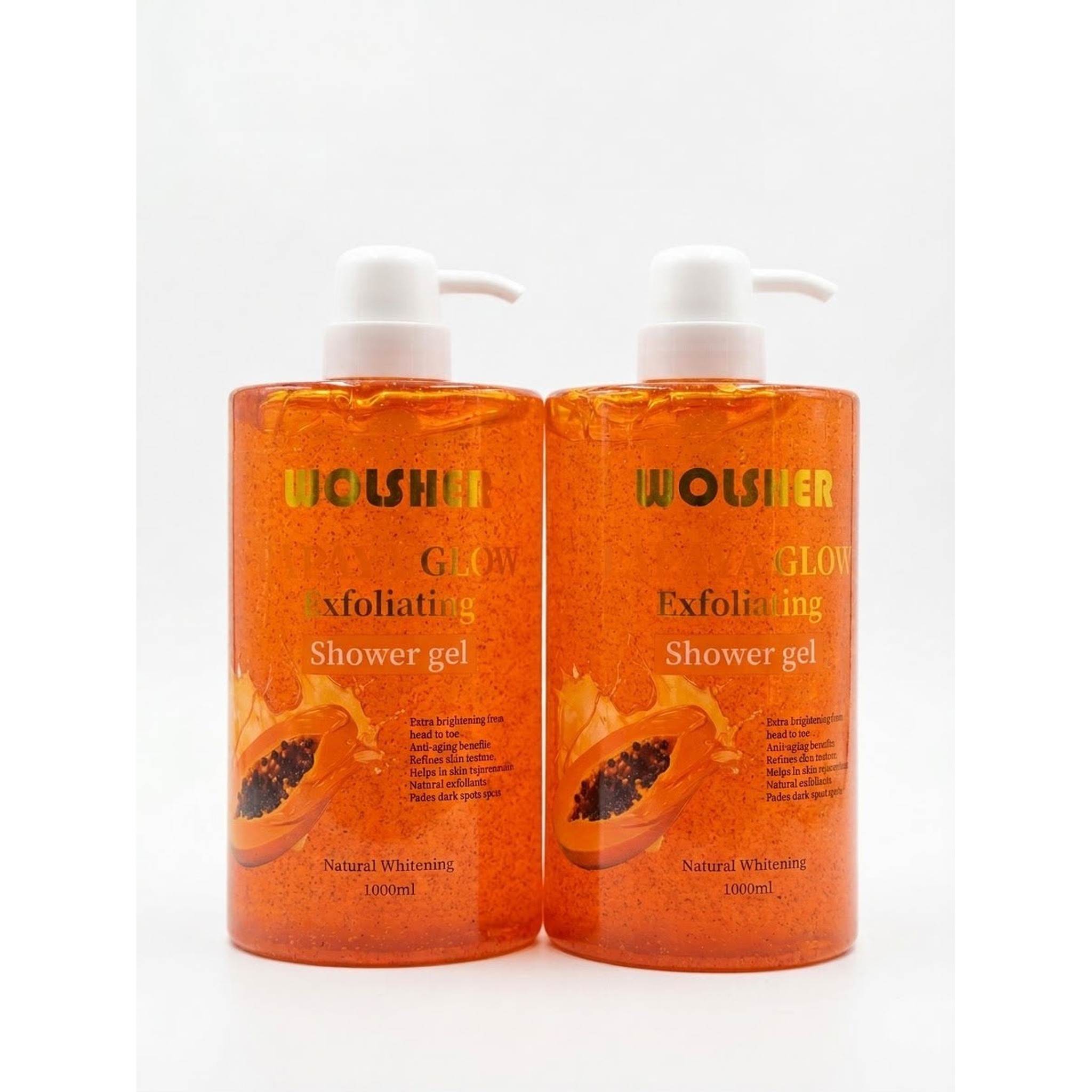 Wolsher Papaya Glow Exfoliating Shower Gel — Wolsher at Shop with Tamara