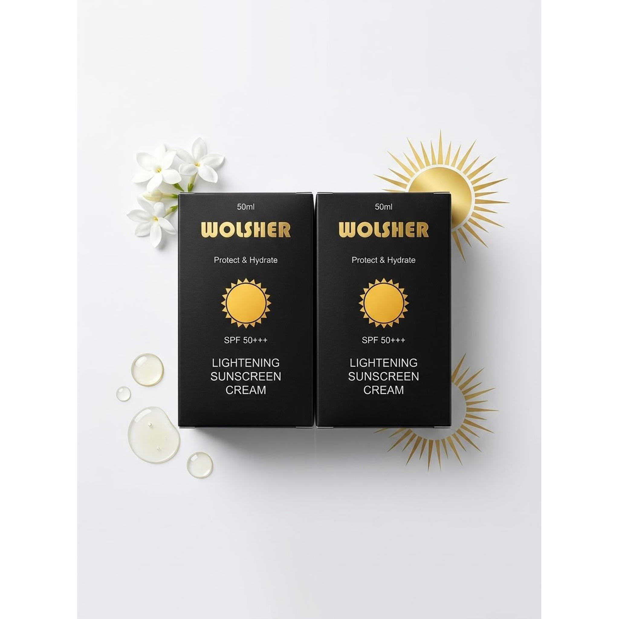 Wolsher Lightening Sunscreen Cream SPF 50+++ — Wolsher at Shop with Tamara